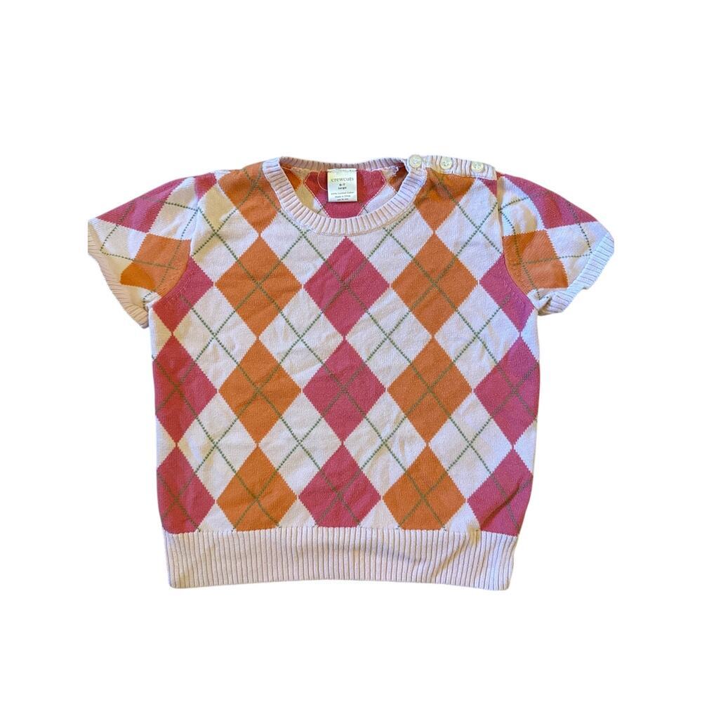 CREWCUTS JCREW ARGYLE SWEATER - size SMALL S
